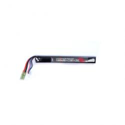 Batterie ASG Li-Po 7.4V 1300 Mah 1 Stick - 1.7x1.2x16.5 cm