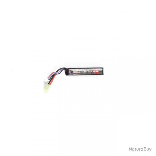 Batterie ASG Li-Po 7.4V 1300 Mah 1 Stick - 9x1.8x1.7 cm