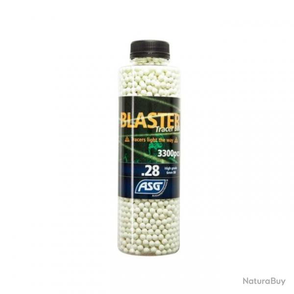 Billes ASG 0.28g Blaster tracantes en bouteille de 3300 - Vert