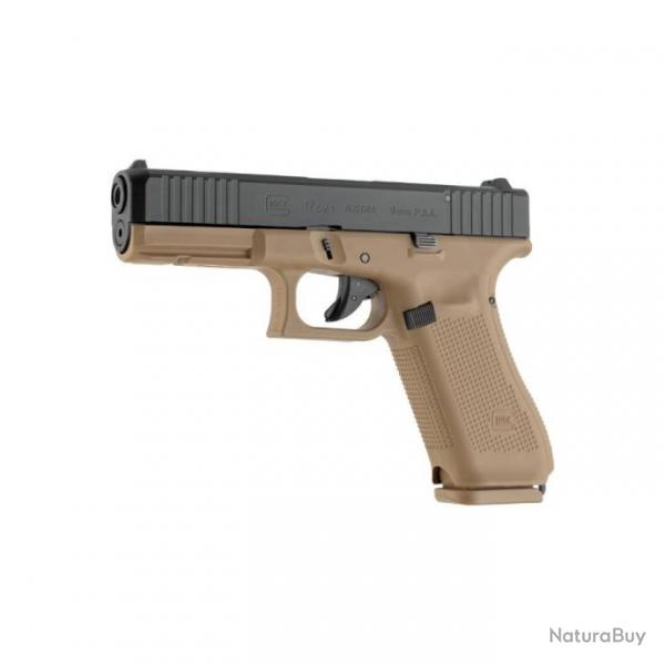PISTOLET GLOCK 17 GEN5 CAL 9 MM PAK - COYOTE + MALLETTE - EDITION LIMITEE FRENCH ARMY