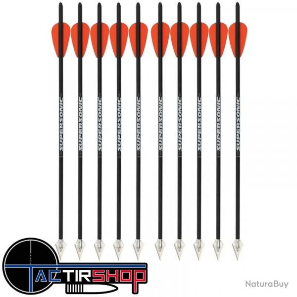 Flches X-BOW FMA Supersonic Carbonbolt Hunt - Lot de 10