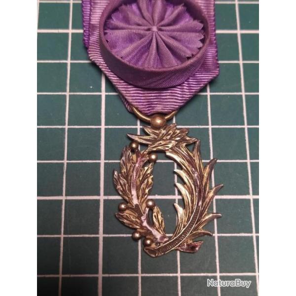 MDAILLE  EMAILLEE OFFICIER DES PALMES ACADEMIQUES