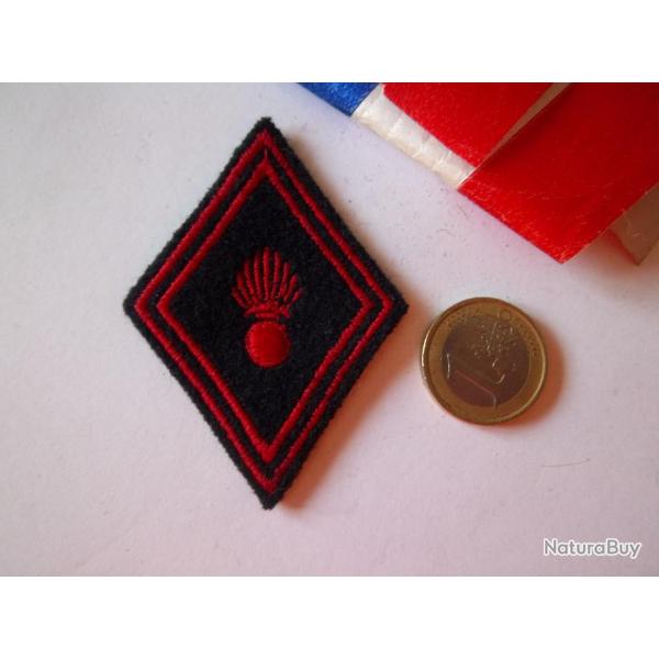 Insigne losange tissu modle 1945 Patch R.I rgiment infanterie