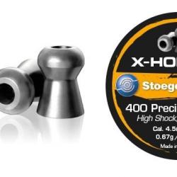 PLOMBS X-HOLLOW CALIBRE 4.5MM STOEGER AIRGUNS PAR 400