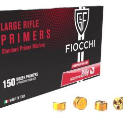 AMORCES FIOCCHI LARGE RIFLE - PLAQUETTE DE 150 UNITES