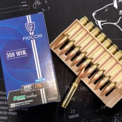 Cartouches FIOCCHI EXACTA 308 WIN 175gr sierra match king X20