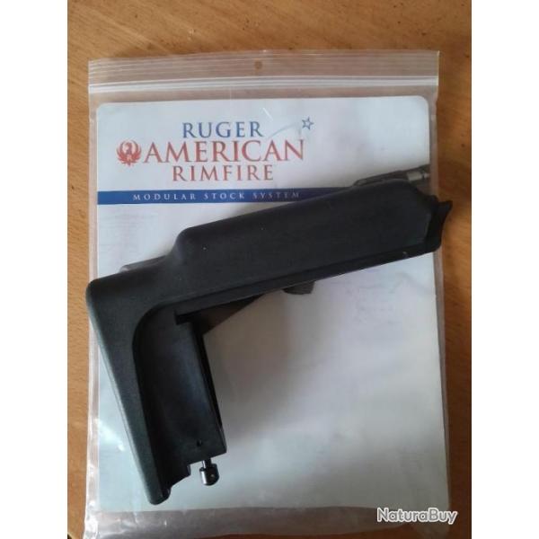 BUST REPOSE-JOUE POUR RUGER AMERICAN RIMFIRE EQUIPEE D'UNE LUNETTE