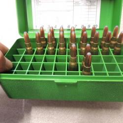 CASE BOX contenant 21 munitiond 8x57jrs