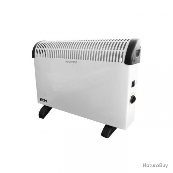 Radiateur lectrique convecteur 2000 W Blanc avec Thermostat rglable
