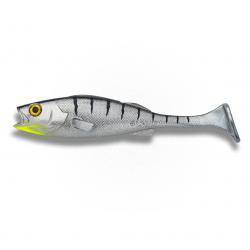 Leurre Souple LMAB Barsch Kofi Perch Shad 14cm Chrome Tiger