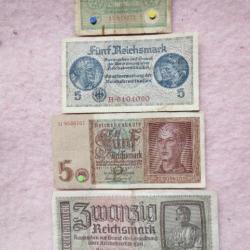 4 billets allemand ww2