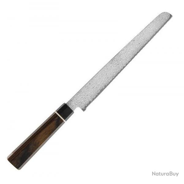 Couteau  pain "Senzo" damas 23 cm [Suncraft]