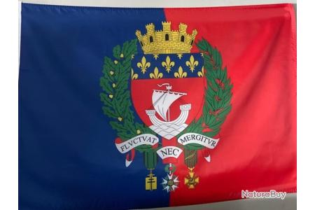 Drapeau Paris France 90x150cm Stormflag - Polyester 90g Avec Œillets