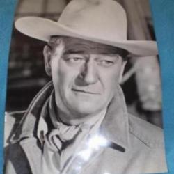 Grande photo John WAYNE noir & blanc , !!! Collection . Cowboy, Country,Old West .(2)