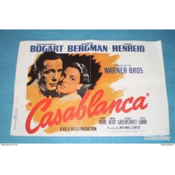Petite affiche "CASABLANCA" ! Collection .
