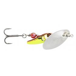 CUILLERE STICKLEBAIT SPINNER 7.3GR Silver red yellow