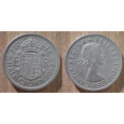Royaume Uni Demi Crown 1954 Half Crown Elizabeth 2 Piece Pound Pounds