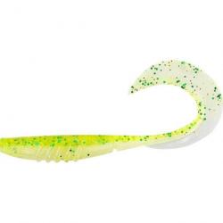 LEURRE SOUPLE X LAYER CURLY 7 INCH /4 PIECES LIME SHAD