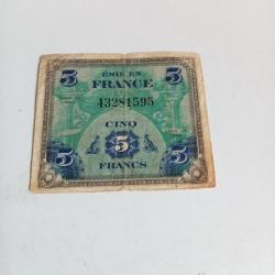 FRANCE Billet Du Débarquement de 5 francs 1944