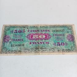 Ancien billet de 50 francs série de 1944 ave petit 2