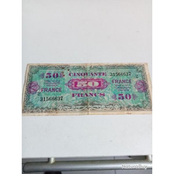 Ancien billet de 50 francs srie de 1944 ave petit 2