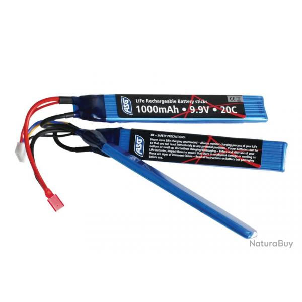 Batterie LiFe 9,9v Triple 1000 mAh T-dean (ASG 19588 )