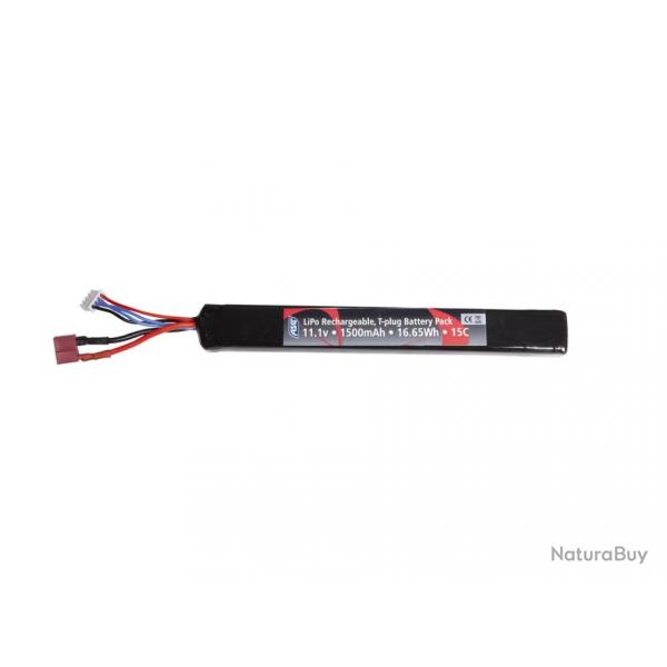 Batterie LiPo 11,1v Stick 1500 mAh T-Dean / Tube Crosse (ASG)