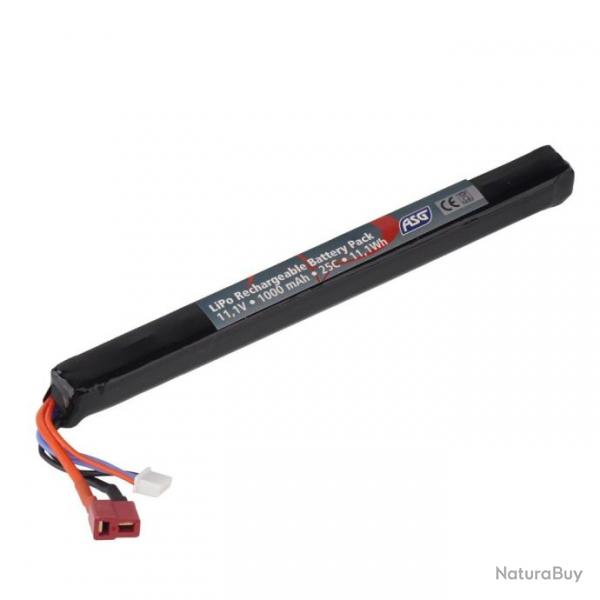 Batterie LiPo 11,1v Stick 1000 mAh T-Dean / Tube Crosse (ASG)