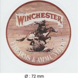 Winchester " rond 72mm " (Autocollant d'importation)