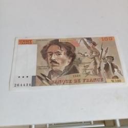 billet de 100 francs 1985 état neuf