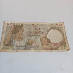billet de 100 francs 1940