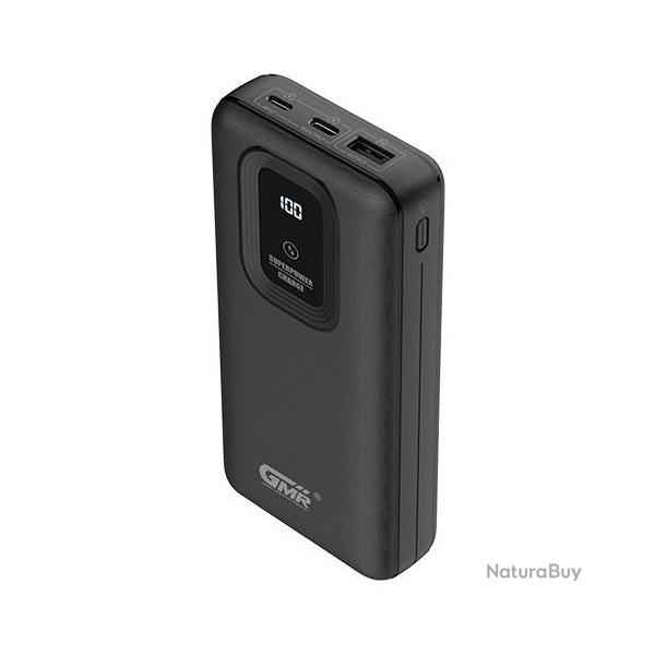 Powerbank 25000 mAh / Chargeur de batterie externe / Batterie externe USB-C Noir