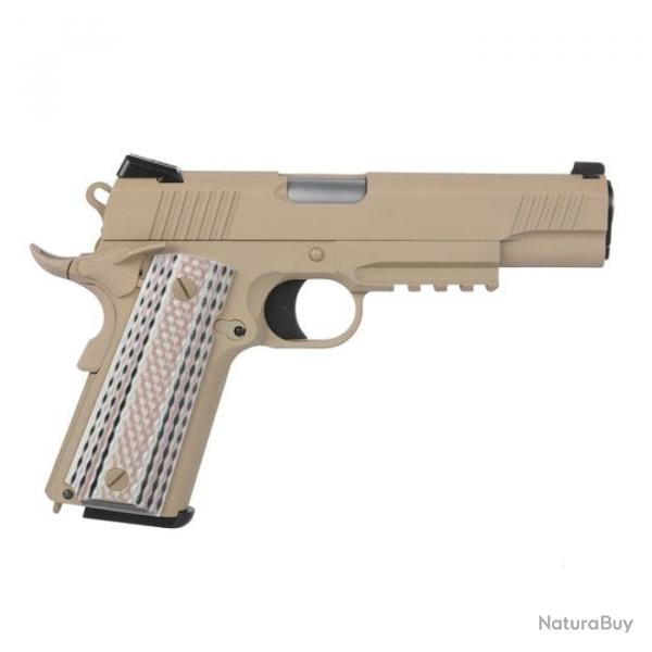 Pistolet WE M45A1 Gaz Cal. 6mm - Tan