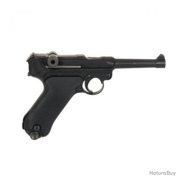 Pistolet WE P08 4" Noir Gaz Cal. 6mm - 6 mm
