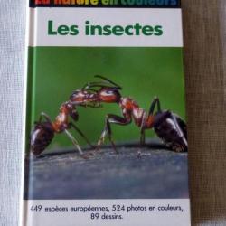 Livre : les insectes - la nature en couleur