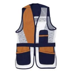 GILET TRAP BLEU & MARRON TAILLE M