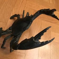 Bronze animalier japonais représentant une étrille