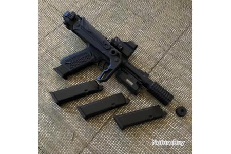 Autres canons a gaz : Pistolet airsoft AAP-01C Assassin GBB - noir