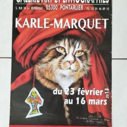 Affiche Exposition originale Karle-Marquet  signé