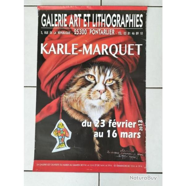 Affiche Exposition originale Karle-Marquet  sign