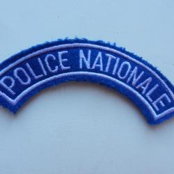 insigne banane - badge d'épaule Police Nationale brodé