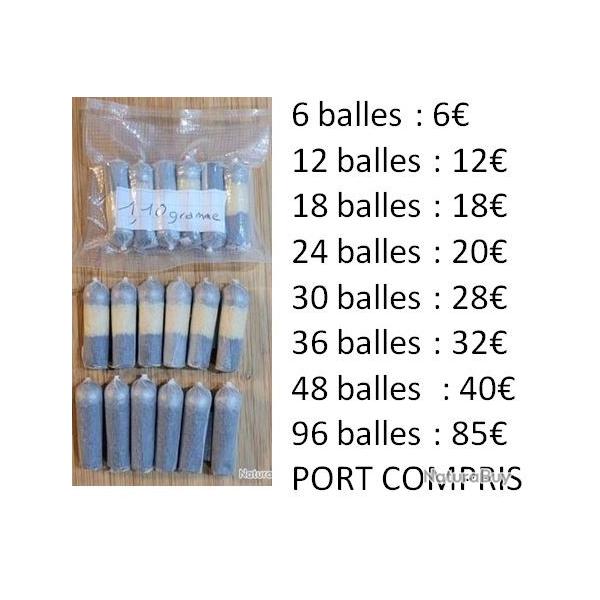 96 Balles papier cal 44.1.1g de  PN (454) . SOUS VIDE - PORT GRATUIT