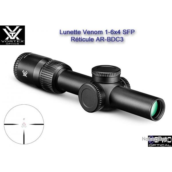 Nouveaut 2024 !!! Lunette VORTEX Venom 1-6x24 - Rticule lumineux AR-BDC3