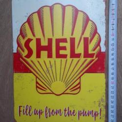plaque vintage collection réédition publicité SHELL