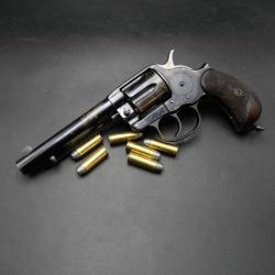 Revolver Colt Double Action canon miroir Cal. 45 Colt - 45B ex Armée anglaise. Rare fabrication 1878