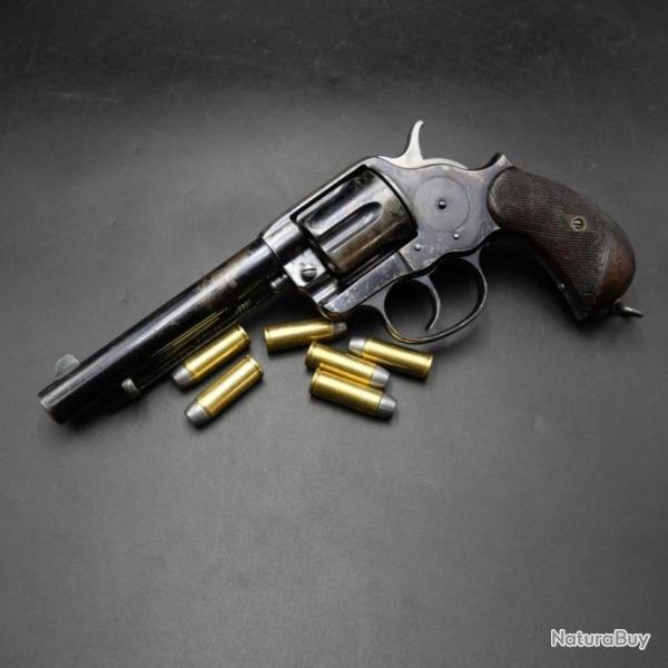 Revolver Colt Double Action canon miroir Cal. 45 Colt - 45B ex Arme anglaise. Rare fabrication 1878