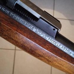 Carabine UNIQUE x51 Bis Cal 22LR Cat C (vendu avec document officiel de classement en Cat C)