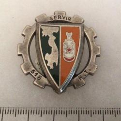 FRANCE TRAIN - Insigne  516° R.T Régiment du Train  Fraisse 2507