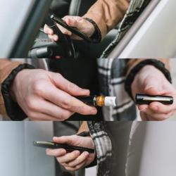 Bombe lacrymogène GAZ POIVRE OC marquage UV 10,6ml dissimulée en stylo - Sabre (fabriqué aux U.S.A)