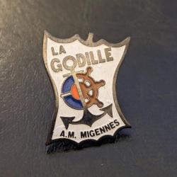 C Pins LA GODILLE Amicale des Marins Anciens Combattants Migennes Marine pin's Bon Etat Taille : 25